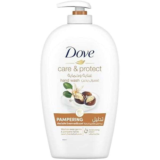 Dove PAMPERING HAND WASH NATURAL CARING FORMULA, SHEA BUTTER, WITH  MOISTURISING CREAM, 500ML - Image 1